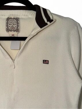 Vintage Y2K Ralph Lauren Polo Jeans women’s quarter zip sweater size XL
